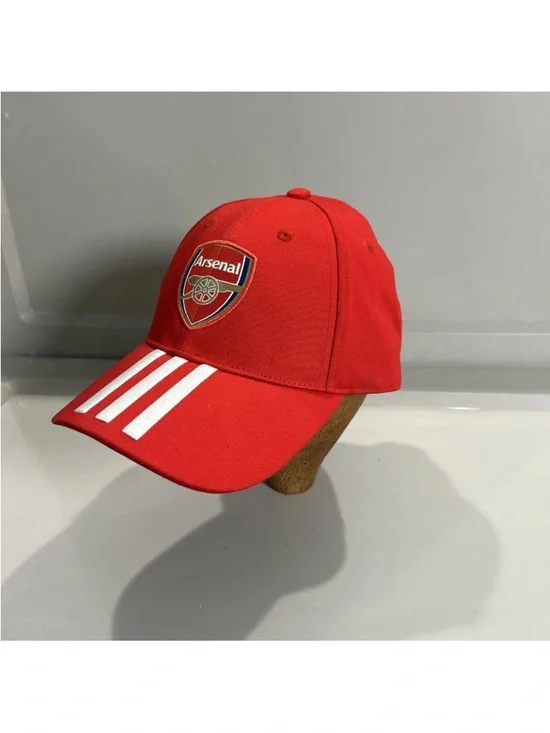 Adidas Arsenal FC Hat Cap Red Strap Back Logo Embroidered Football Soccer Club - Picture 3 of 12